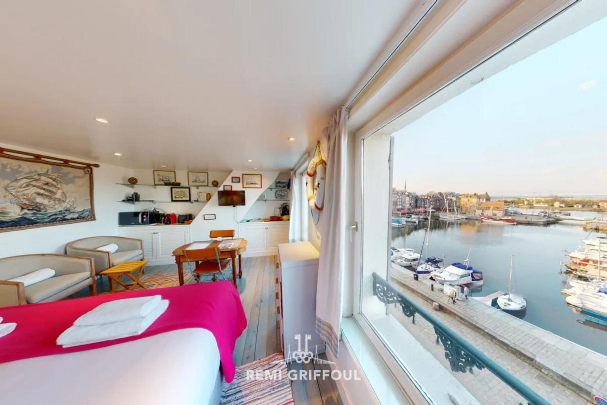 Apartamento Racing The Wind Breathtaking Port View 2 Pers Honfleur Exterior foto