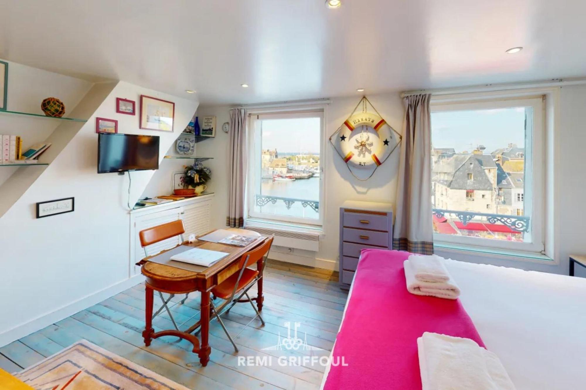 Apartamento Racing The Wind Breathtaking Port View 2 Pers Honfleur Exterior foto